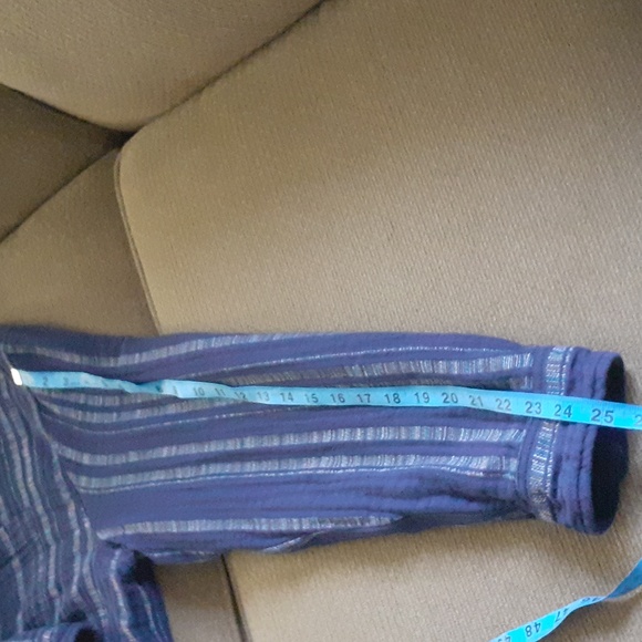 Carbon2Cobalt Blue Striped Shirt/lightweight jacket - Picture 5 of 7